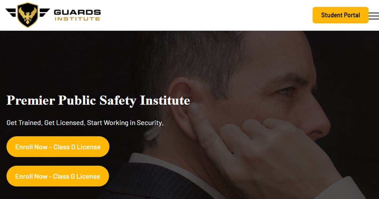 Guards Institute homepage